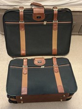 Two Vintage Antler Suitcases