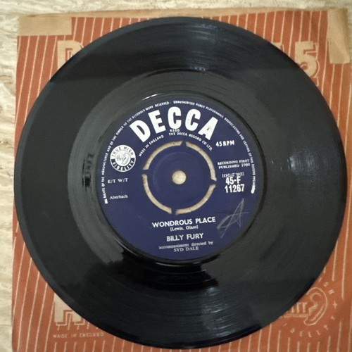 Rare billy fury wonderous - fury,