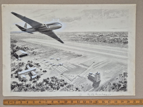 Comet prototype aviation art - comet,