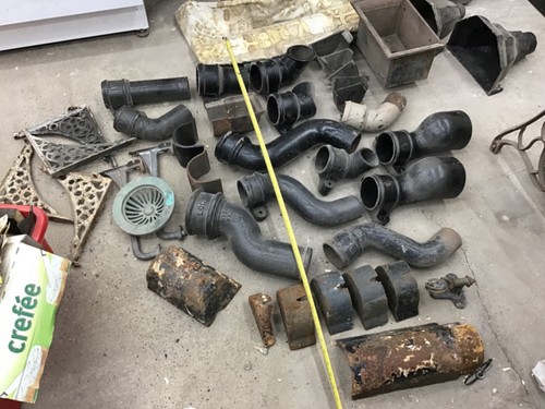 Assorted cast iron - iron, downpipe
