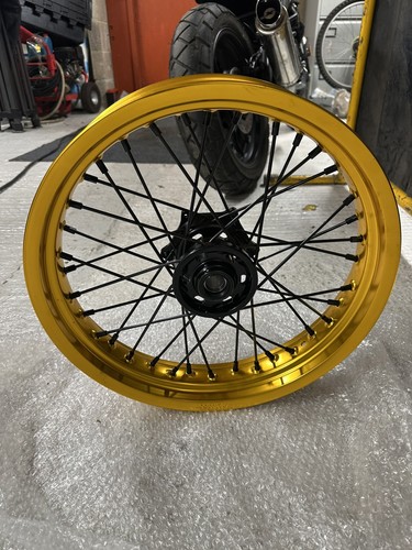 Supermoto wheels gold hub - 17",