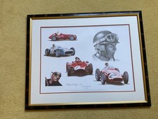Tribute to Juan Manuel Fangio by Stuart Mcintyre Frame Print 30”x 24”