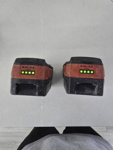 Hilti batteries and drill dust - and,