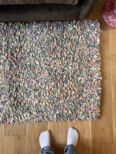 Dunelm noodle wool rug 80x150 - noodle,