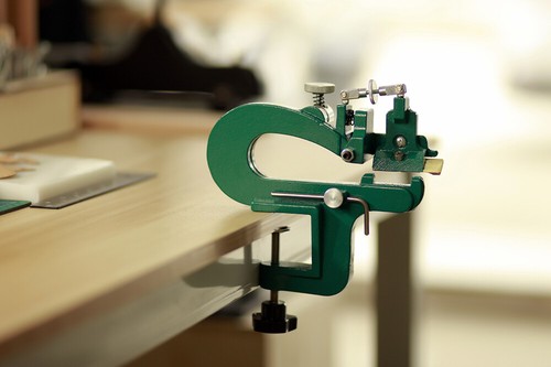 Leather skiving machine bag - leather,