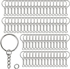 25MM Split Ring With Chain And Screw Key Keyrings Keyring Keys Findings Clasp