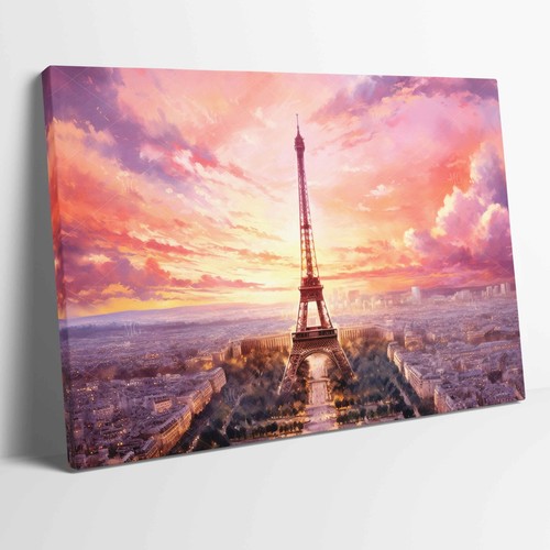 Paris eiffel tower sunset - eiffel, at