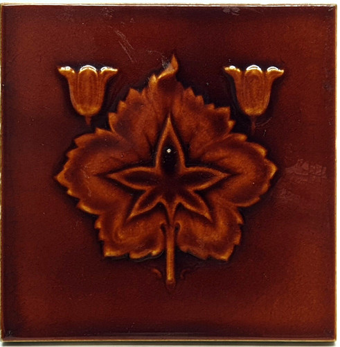 Antique fireplace tile - antique,