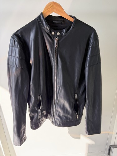 Zara men faux leather - zara, jacket