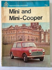 RAC Mini 1959-69 & Mini Cooper From 1970 Owners Manual Paperback Book 612C