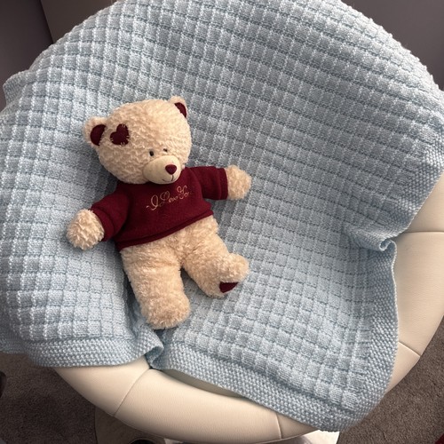 Hand knitted with - hand,