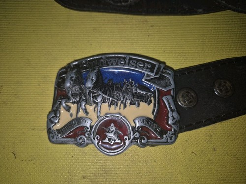 Vintage budweiser belt - belt, buckle