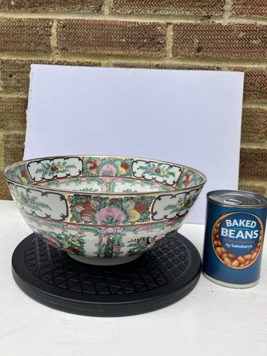 Chinese porcelain punch bowl - chinese,