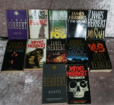 12 X JAMES HERBERT VINTAGE PAPER BACK HORROR BOOK BUNDLE, FREE & FAST POST