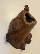 Vintage Wall Art Carving Possibly Burr Elm