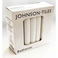 Johnsons Cristal PRG1 Ceramic Bath Seal Trim Set White Gloss Quadrant,