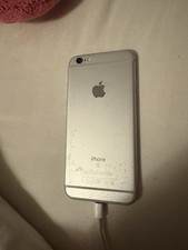iPhone 6s 16gb (EE) Silver Cracked Screen 68% Battery
