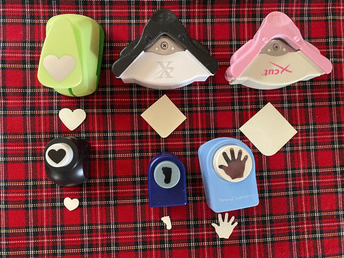 Six paper punches - paper,