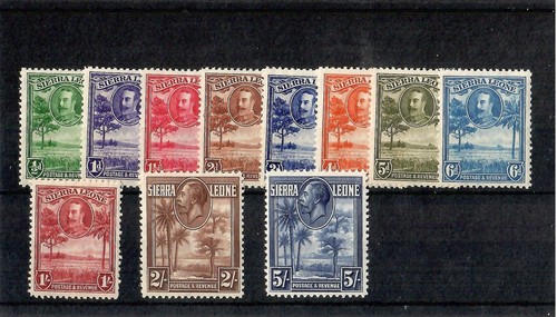 Sierra leone 1932 set 5s - leone, to