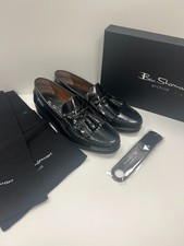 Ben Sherman Archive black leather tassel loafer. RRP £130
