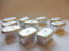 10  x   Pewter Miniature Loaf