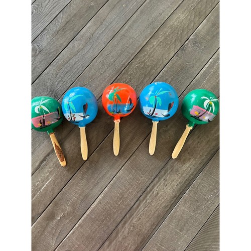 Mexican hand painted - hand, maracas