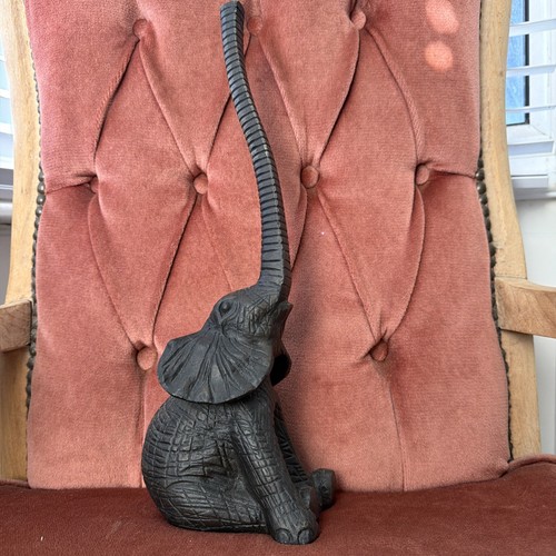 Spelter elephant figure - spelter,