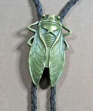 86A# bronze Cicada Bolo Tie