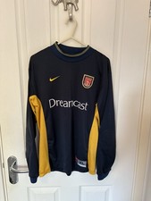 Arsenal 1999/2000 Goalkeeper Shirt Size XL Boys Vintage Nike Dreamcast