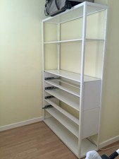 IKEA White Drawer Shelves Storage Unit