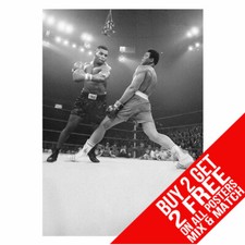 MIKE TYSON VS MUHAMMAD ALI BB1 POSTER ART PRINT A4 A3 SIZE BUY 2 GET ANY 2 FREE
