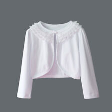 Long Sleeve Shrug Jacket Kids Clothes New Princess Wedding Flower Girl Bolero