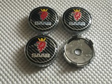 4x Saab Wheel Hub Alloy Centre