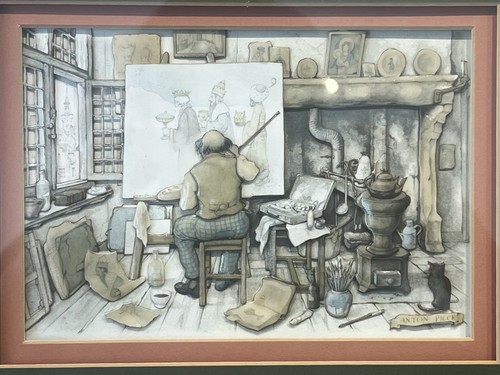 Vintage anton pieck paper - anton, 3d