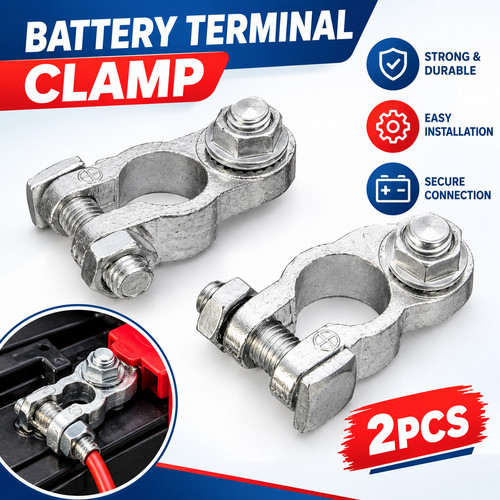 Pair car battery - car, terminal