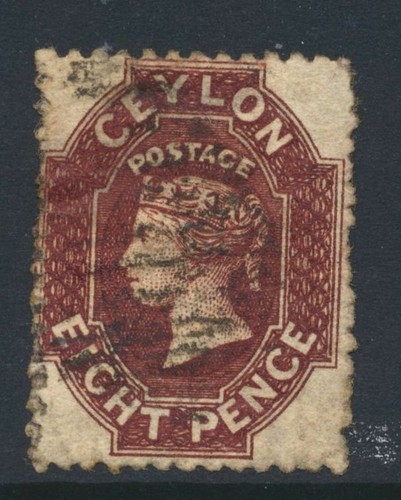 Ceylon 1863 wmk reversed - ceylon,