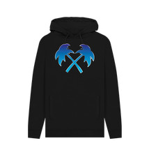 PREMIUM OFFICIAL Trainer Spotter Trainer Spotter Fade Cross Palms Black Hoodie