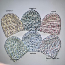 Baby Beanies Hats Crochet Handmade 3 Sizes Premature, NewBorn, & 0-3 months