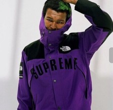 Supreme The North Face SS19 Arc Logo Mountain Parka Small Purple Arch