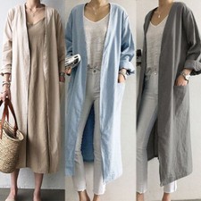 UK 8-24 Womens Cotton Linen