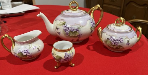 Antique limoges violets - limoges,