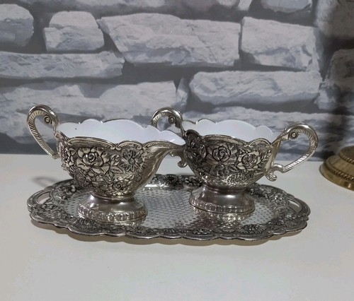 Vintage floral silver - vintage,