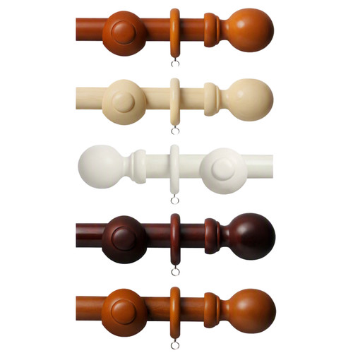Rca 28mm wooden curtain pole - 28mm,