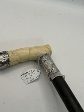 SUPERB SILVER MOUNTED ANTIQUE  WALKING STICK/CANE. MASONIC INTEREST.