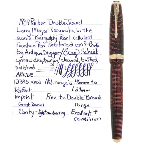 1939 parker vacumatic burgundy - 1939,