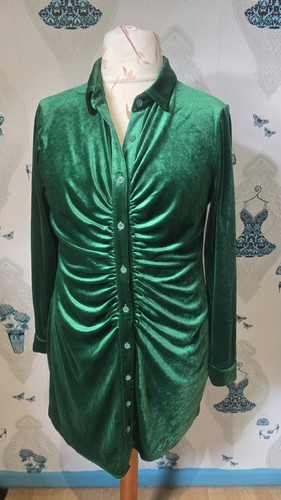 Gorgeous green velvet ruched - gorgeous,