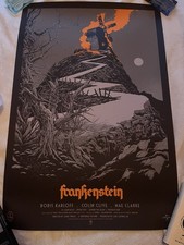 Ken Taylor Frankenstein Mondo Screen print Movie Poster Art Guillermo del Toro 
