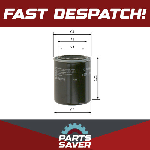 Oil filter fits nissan - filter, datsun