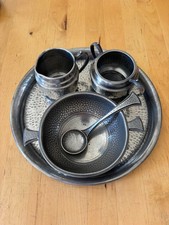 Vintage Civic Pewter & Hand
