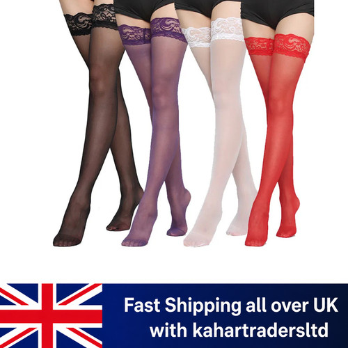 Sexy hold ups elasticated - ups, lace